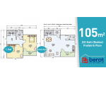 105 M² ÇİFT KATLI ( DUBLEX )  PREFABRİK EV