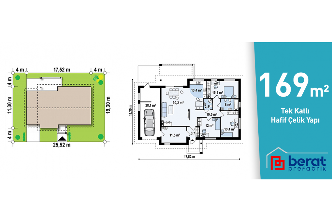 169 M² TEK KATLI HAFIF ÇELIK YAPI