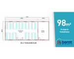 98 M² TEK KATLI PREFABRİK YEMEKHANE